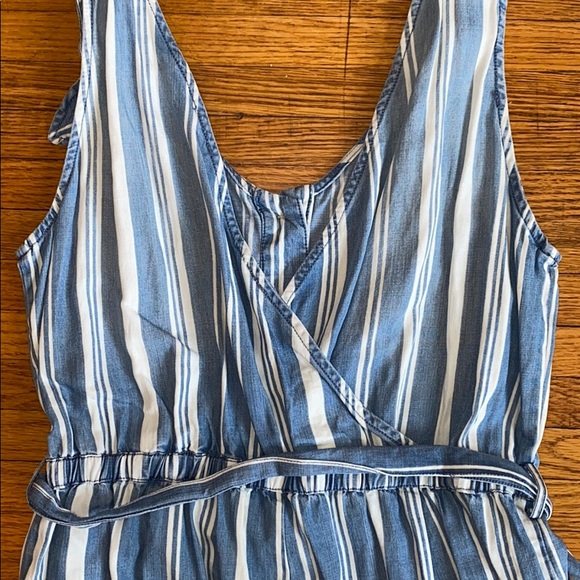 Velvet Heart Striped Denim Jumpsuit - Picture 9 of 11